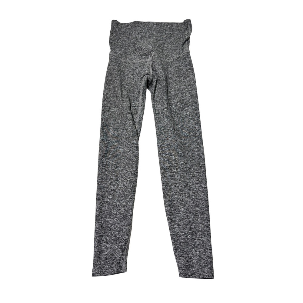 Beyond Yoga Beyond the Bump Maternity Leggings Charcoal Space Dye Womens L 28X26